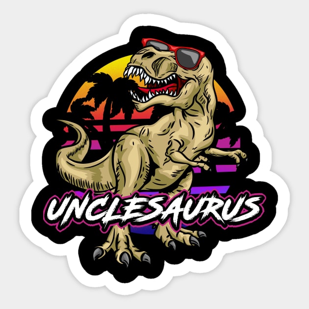 Uncle Saurus - Prehistoric Dinosaur T-Shirt Sticker by biNutz